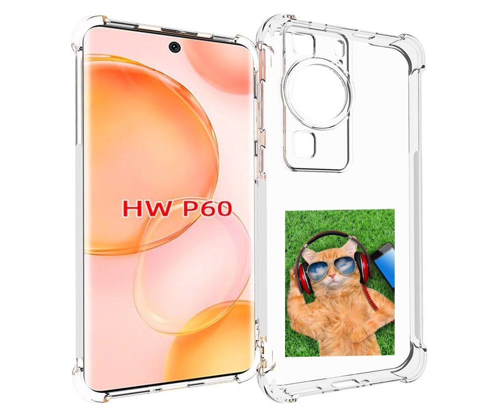 

Чехол MyPads Кот-кайфарик для Huawei P60, Tocco