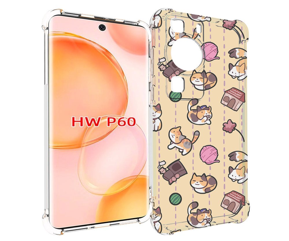 

Чехол MyPads Котики-клубочки для Huawei P60, Tocco