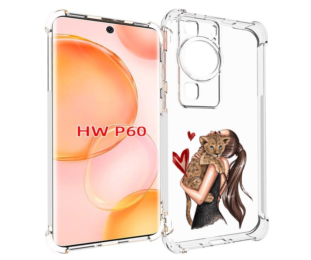 

Чехол MyPads Кошачья-любовь для Huawei P60, Tocco