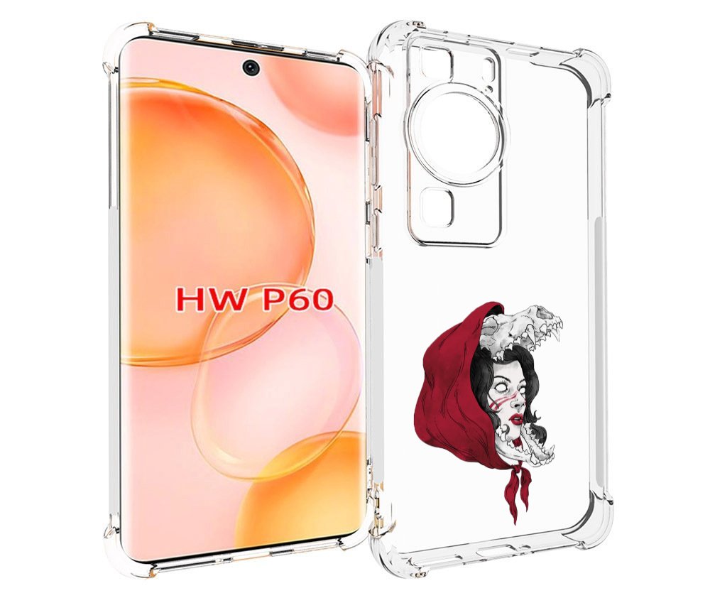 

Чехол MyPads Красная шапочка и волк женский для Huawei P60, Tocco