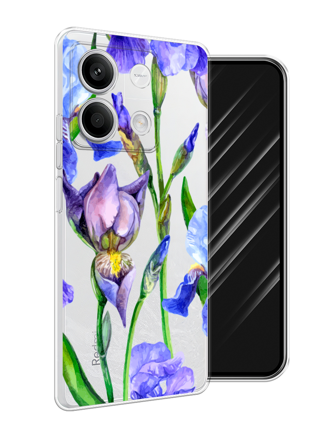 

Чехол Awog на Xiaomi Redmi Note 13 5G "Синие ирисы", Фиолетовый;голубой;зеленый, 320050-1