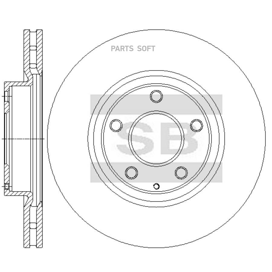 

SANGSIN BRAKE SD4440 Диск тормозной SD4440 (B45G-33-251A)