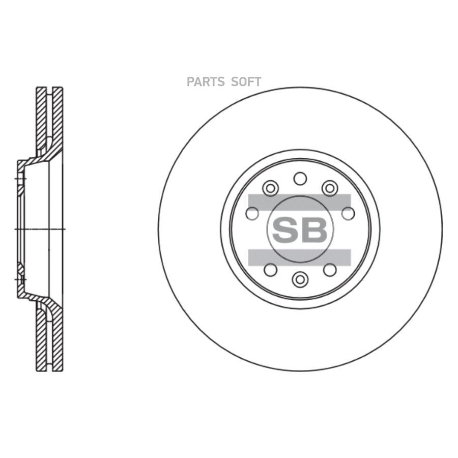 

SANGSIN BRAKE SD5004 Диск тормозной SD5004 (4249.K0)