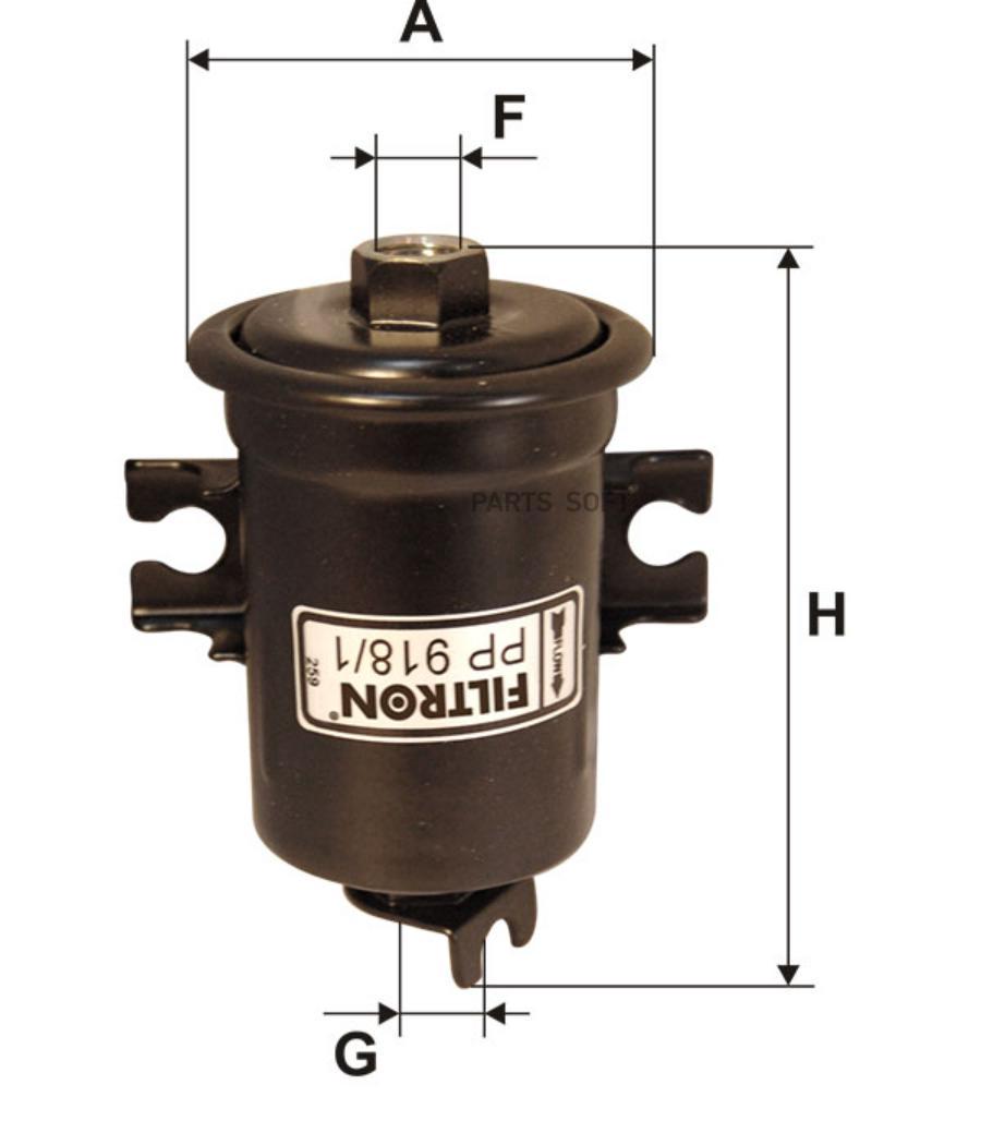 

Фильтр Топливный Pp918/1 Filtron Pp9181