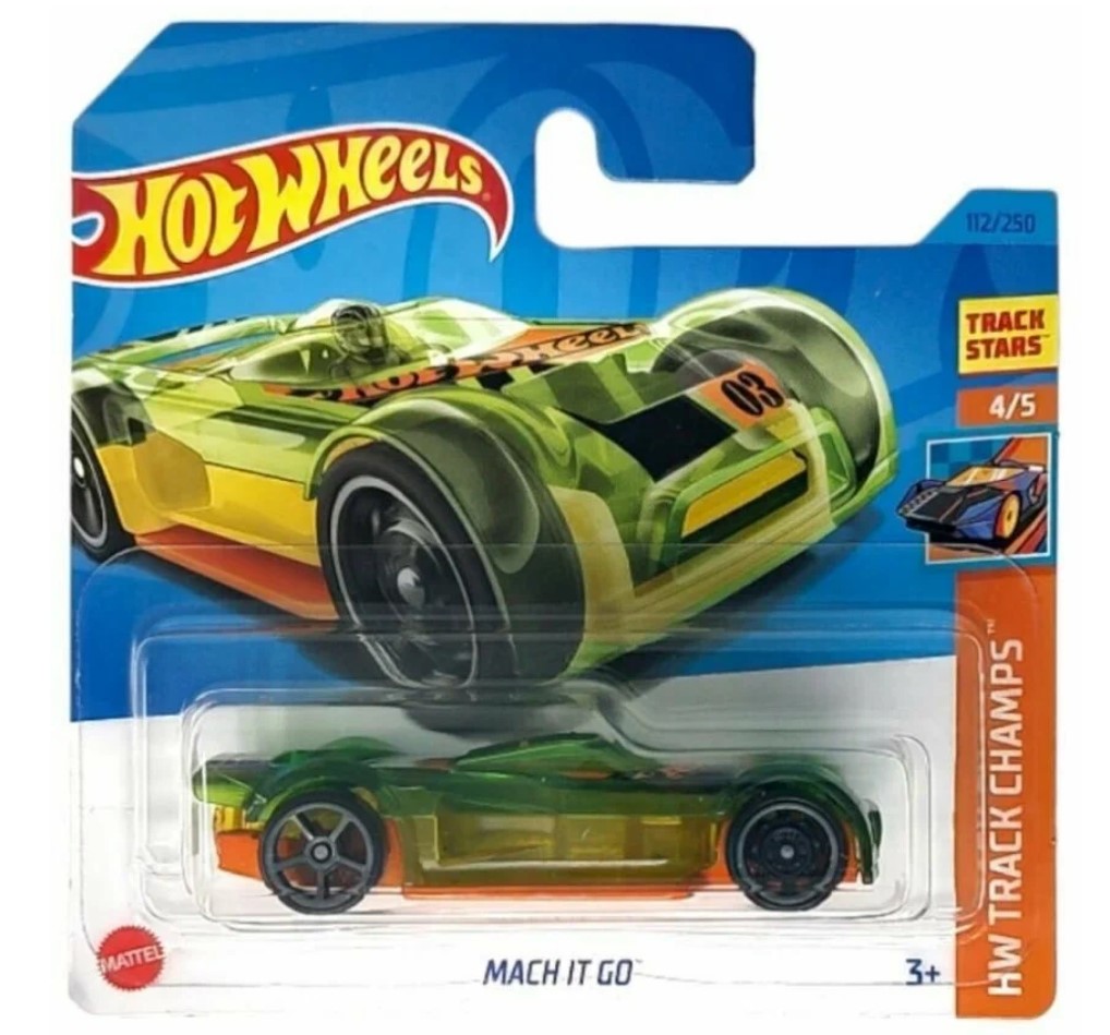 

Машинка базовой коллекции Hot Wheels MACH IT GO зеленая 5785 HKH78, Зеленый;оранжевый, 5785/HKH78