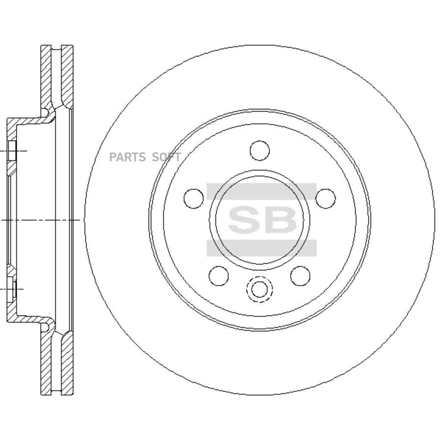 

Тормозной диск Sangsin brake SD7002