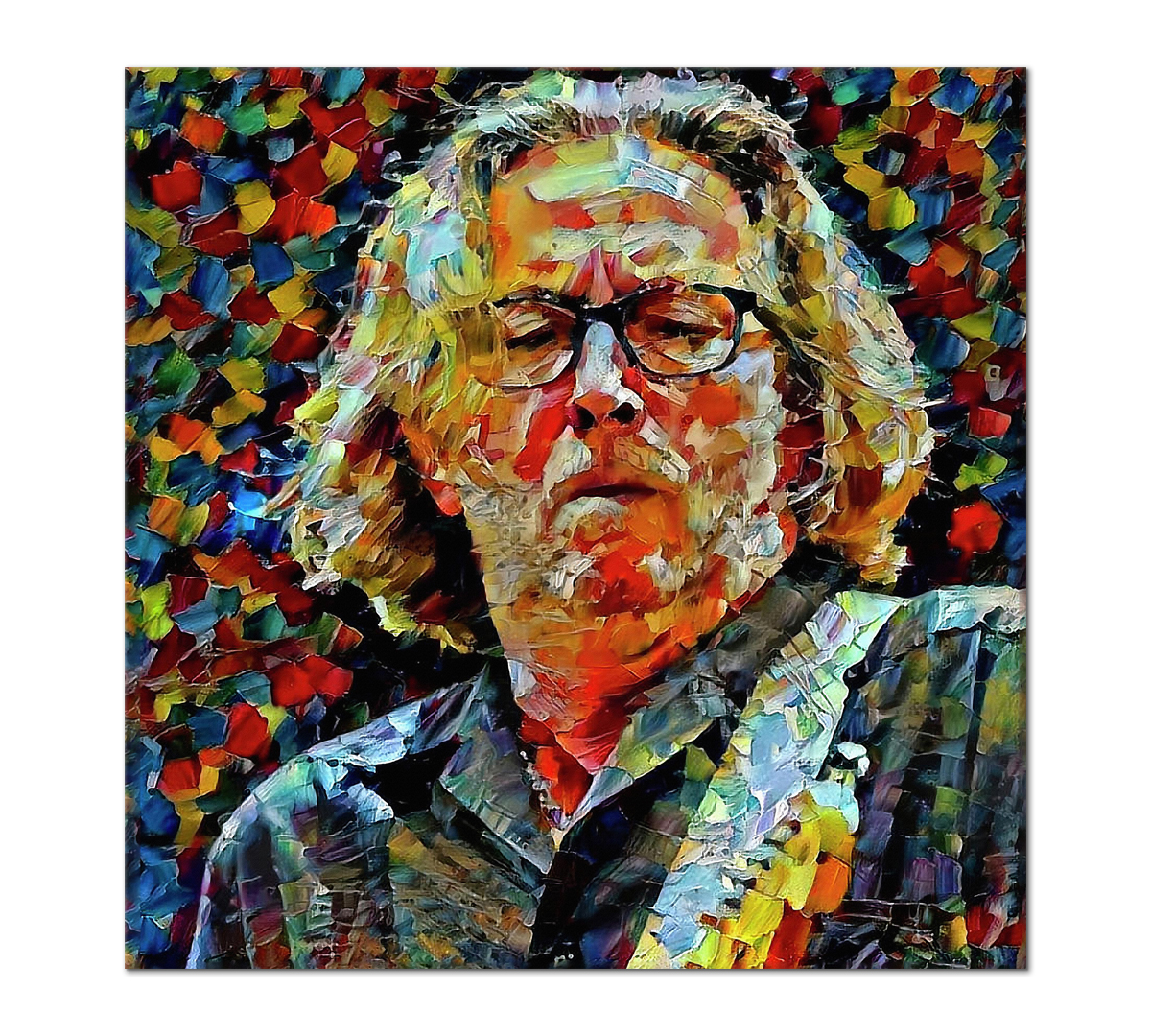 

Картина интерьерная на холсте Poly Print Art Эрик Клэптон 70х70 см.