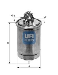 

Фильтр Топливный, Дизель Ufi 2439100