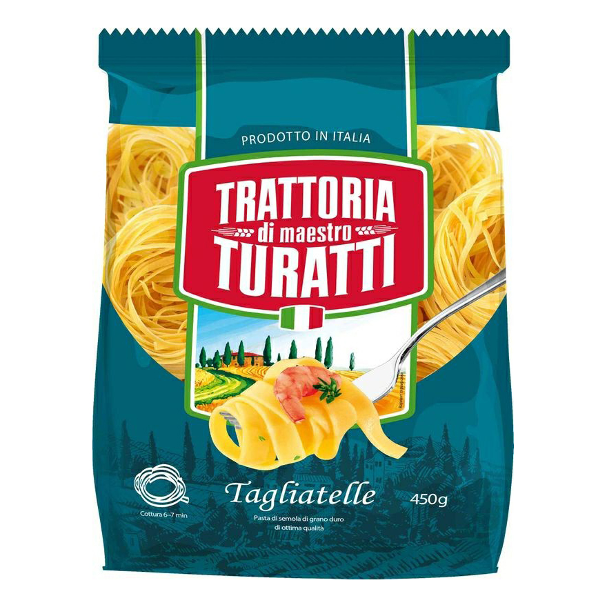 Макаронные изделия Trattoria di Maestro Turatti Tagliatelle Гнезда 450 г