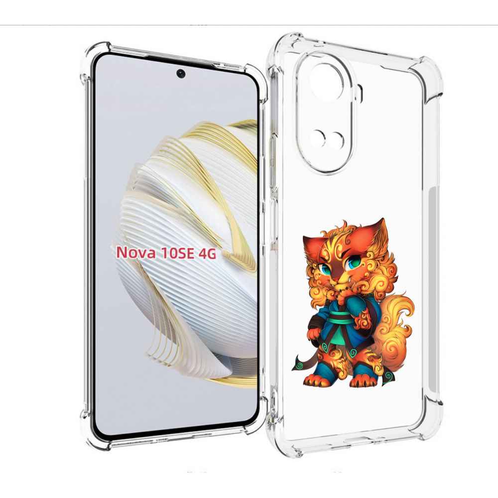 

Чехол MyPads золотой-кот для Huawei Nova 10 SE, Прозрачный, Tocco