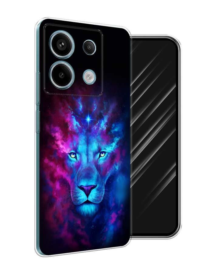 

Чехол Awog на Xiaomi Redmi Note 13 Pro 5G "Космический лев", Голубой, 320150-1