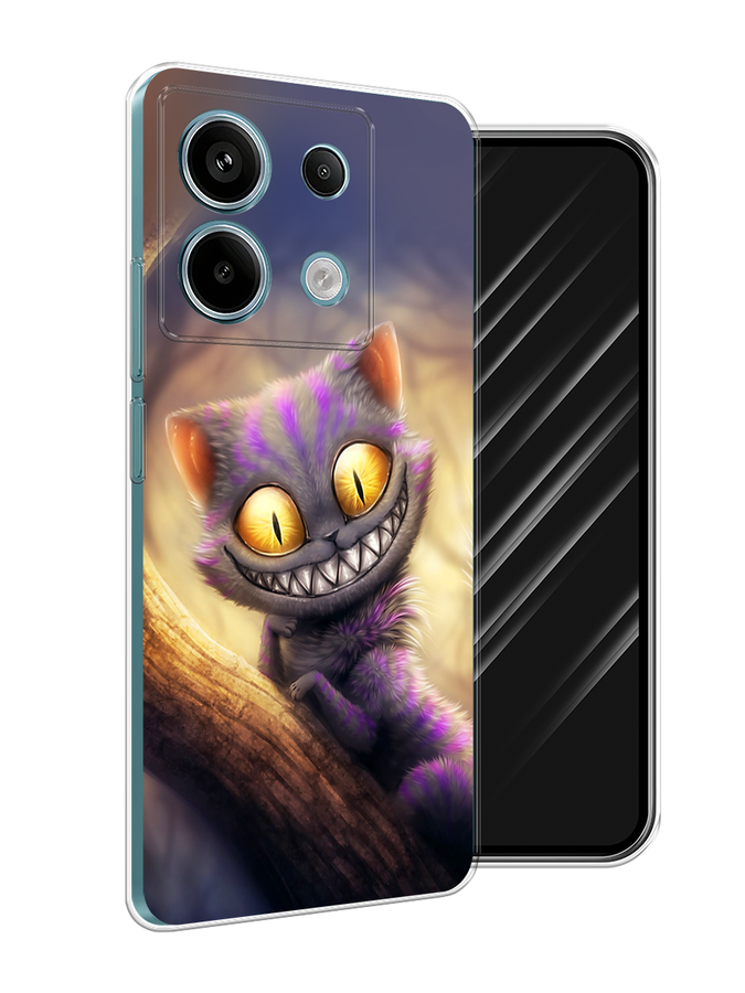 

Чехол Awog на Xiaomi Redmi Note 13 Pro 5G "Cheshire Cat", Фиолетовый;желтый, 320150-1