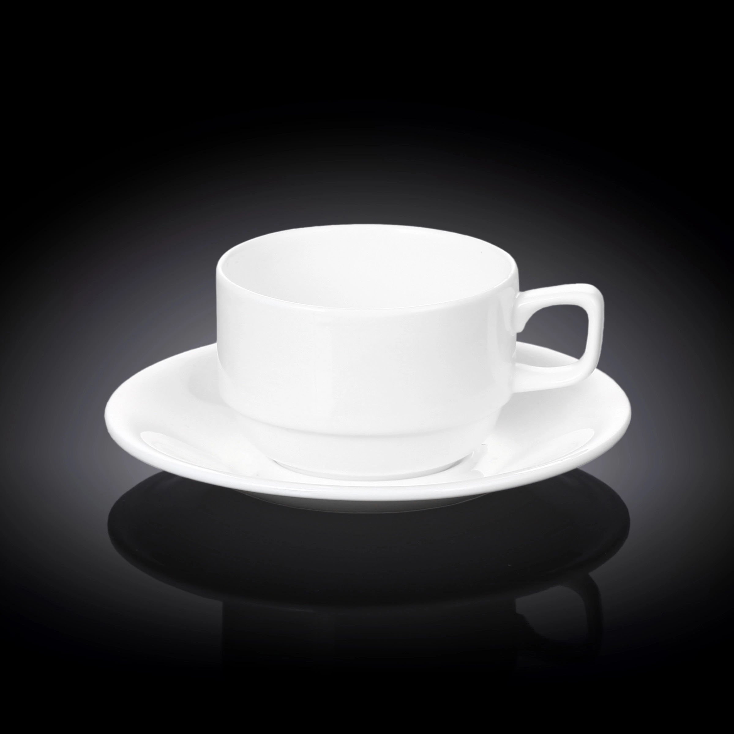 Набор: чайная чашка и блюдце Wilmax 220 мл