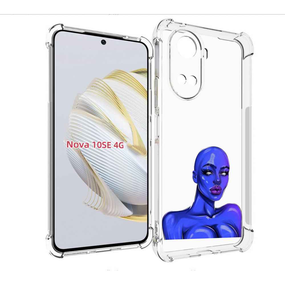 

Чехол MyPads инопланетянка для Huawei Nova 10 SE, Прозрачный, Tocco