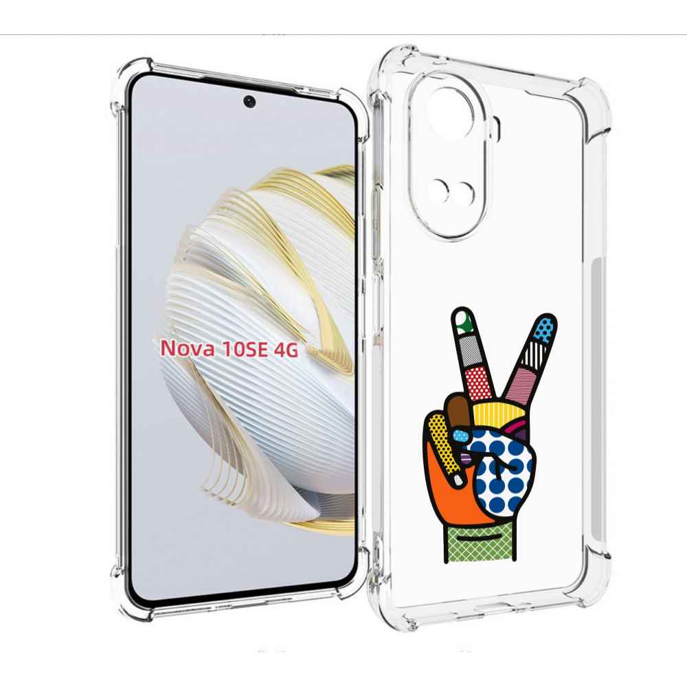 

Чехол MyPads йоу пальчики для Huawei Nova 10 SE, Прозрачный, Tocco