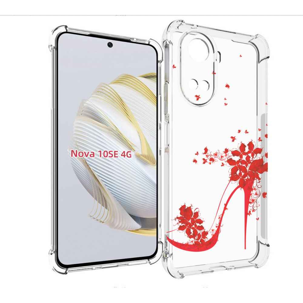 Чехол MyPads каблук-в-цветах для Huawei Nova 10 SE