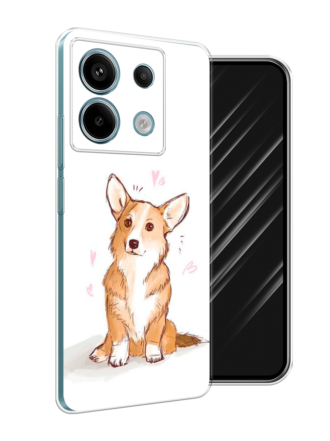 

Чехол Awog на Xiaomi Redmi Note 13 Pro 5G "Корги любовь", Бежевый;белый, 320150-1