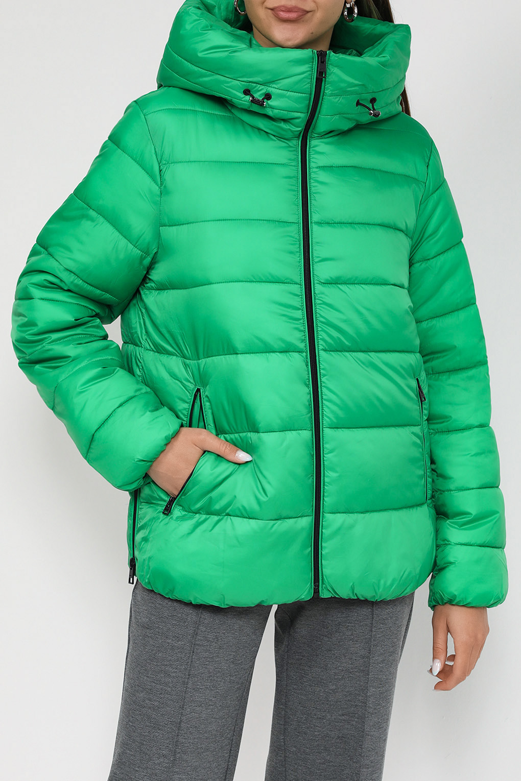 

Куртка женская Esprit Casual 073EE1G338 зеленая XS, Зеленый, 073EE1G338