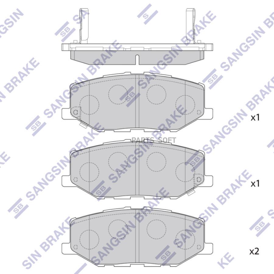 

Тормозные колодки Sangsin brake передние SP4426