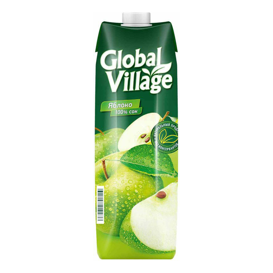 Сок Global Village яблочный 0,95 л