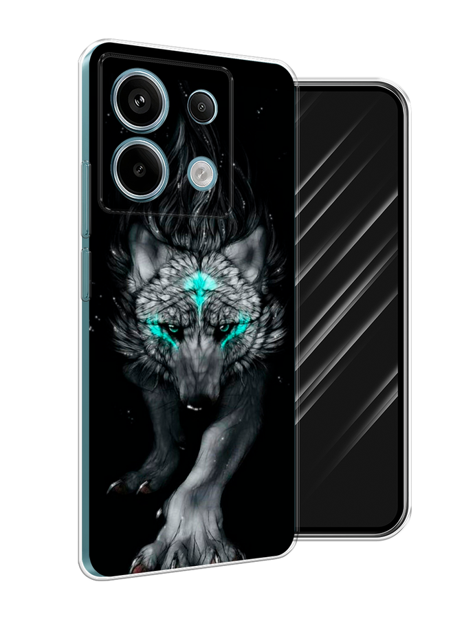 

Чехол Awog на Xiaomi Redmi Note 13 Pro 5G "Волшебный волк", Черный;серый, 320150-1