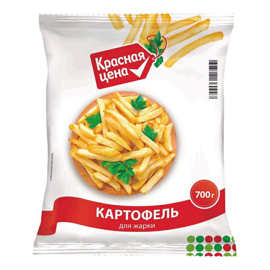 Картофель Красная цена для жарки замороженный 700 г