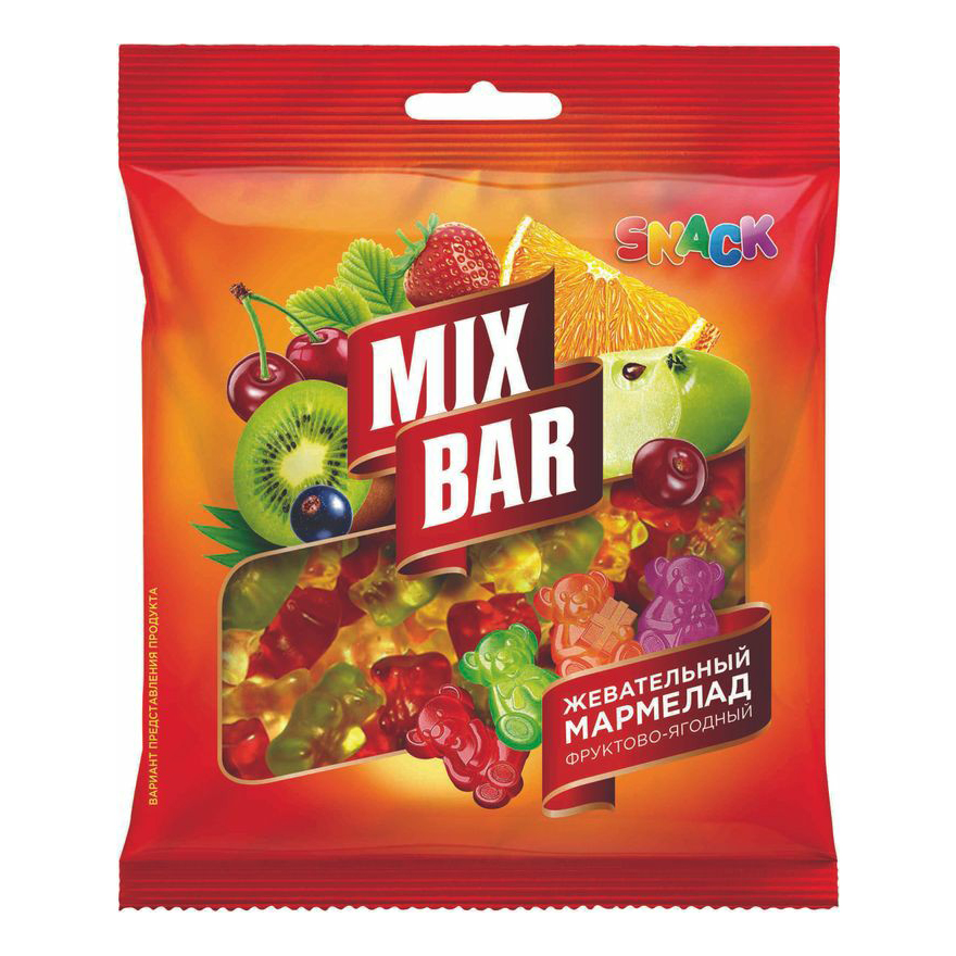 Мармелад Mixbar Party жевательный фруктово-ягодный 70 г