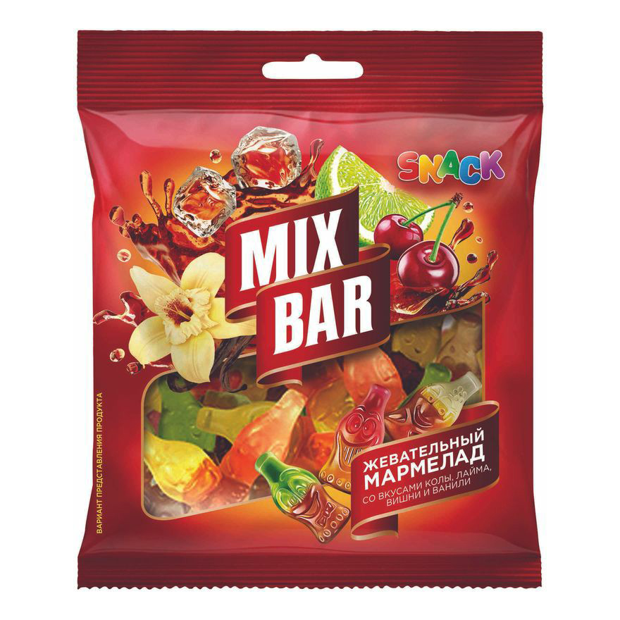 

Мармелад Mixbar Snack жевательный кола-лайм-вишня-ваниль 70 г