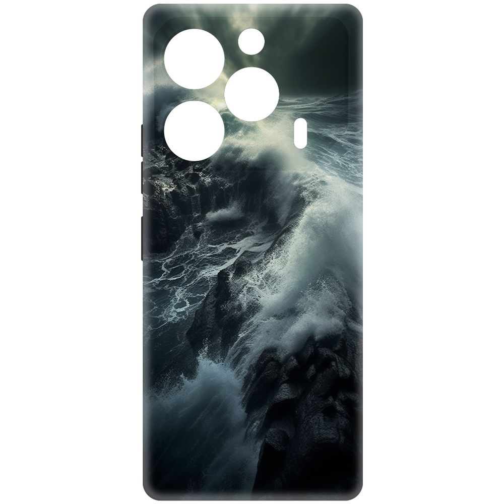 

Чехол-накладка Krutoff Soft Case Шторм для TECNO Pova 6 Pro черный