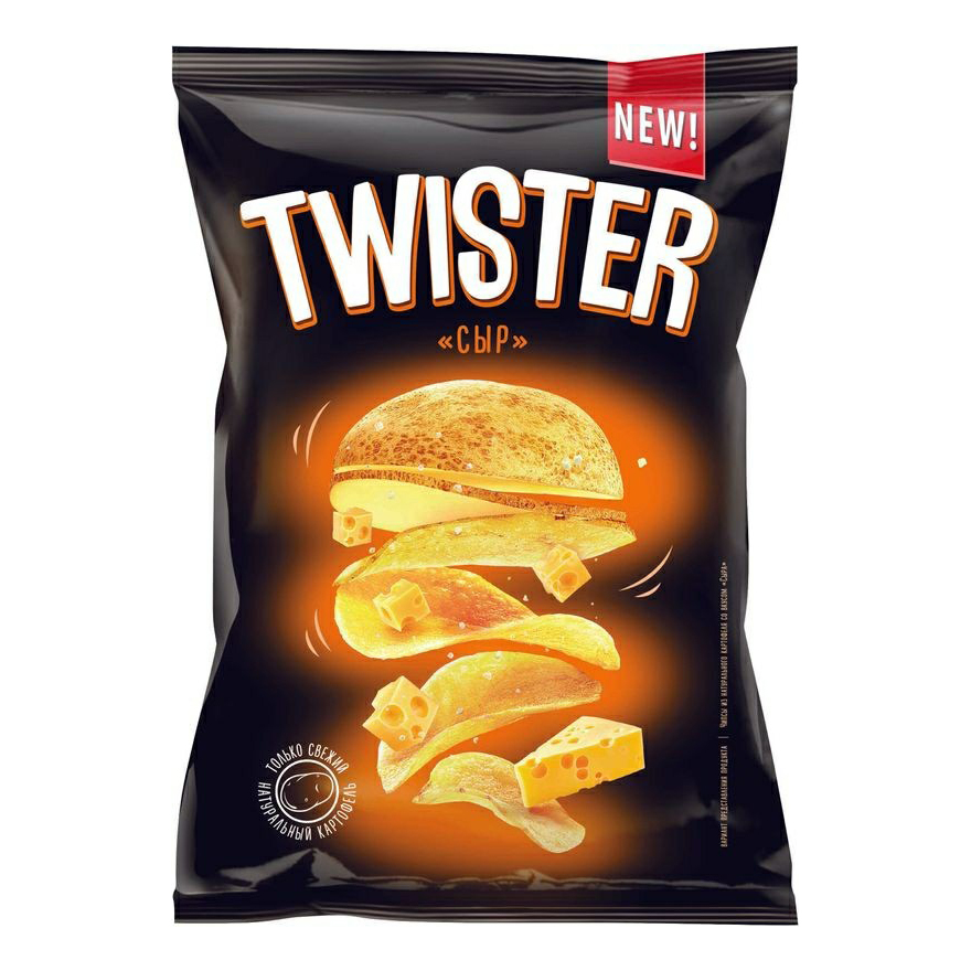 Чипсы картофельные Twister сыр 70 г