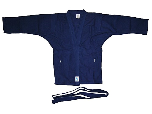 фото Куртка для самбо. цвет синий. размер 56. состав: 100% хлопок, плотность 550гр./кв.м sprinter