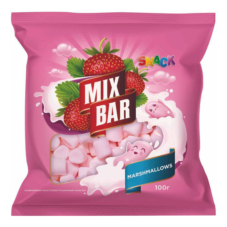 Маршмеллоу Mixbar Клубника 100 г