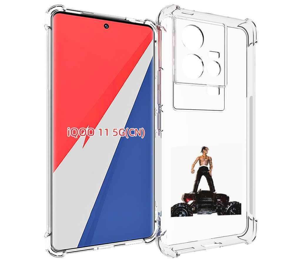 

Чехол MyPads Travis Scott - Rodeo для Vivo iQOO 11, Прозрачный, Tocco