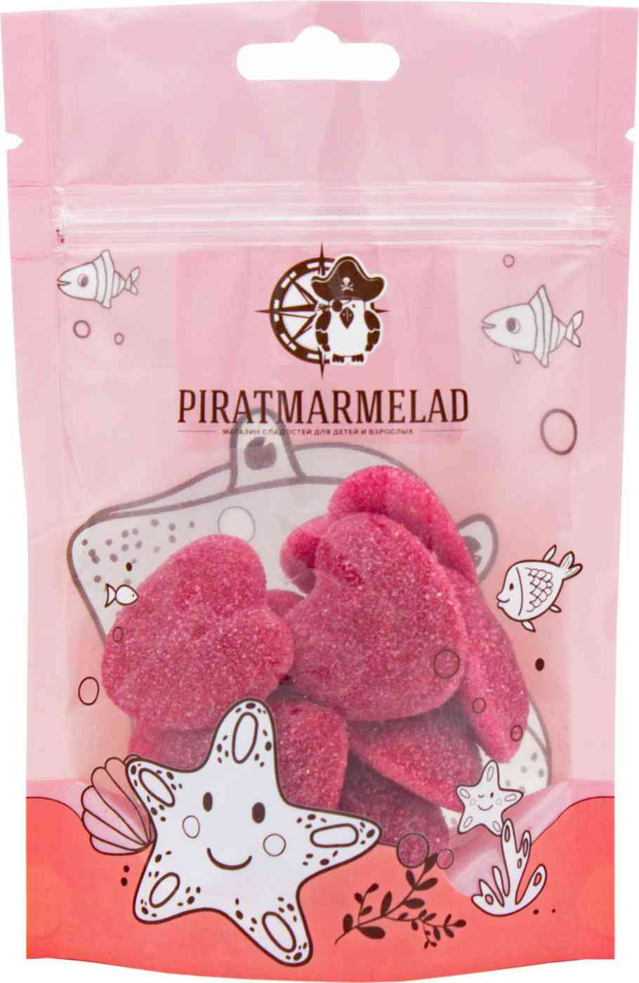 

Мармелад Piratmarmelad Сердца красные 125 г