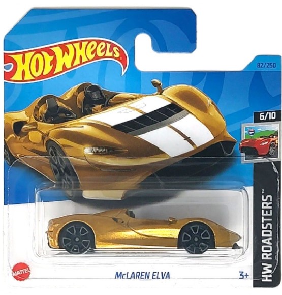 

Машинка базовой коллекции Hot Wheels McLAREN ELVA золотистая 5785 HKH40, Золотистый, 5785/HKH40