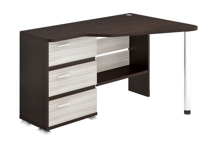 

Стол компьютерный Мэрдэс СР-322С ВК-Прав без надстройки, wenge-caramel