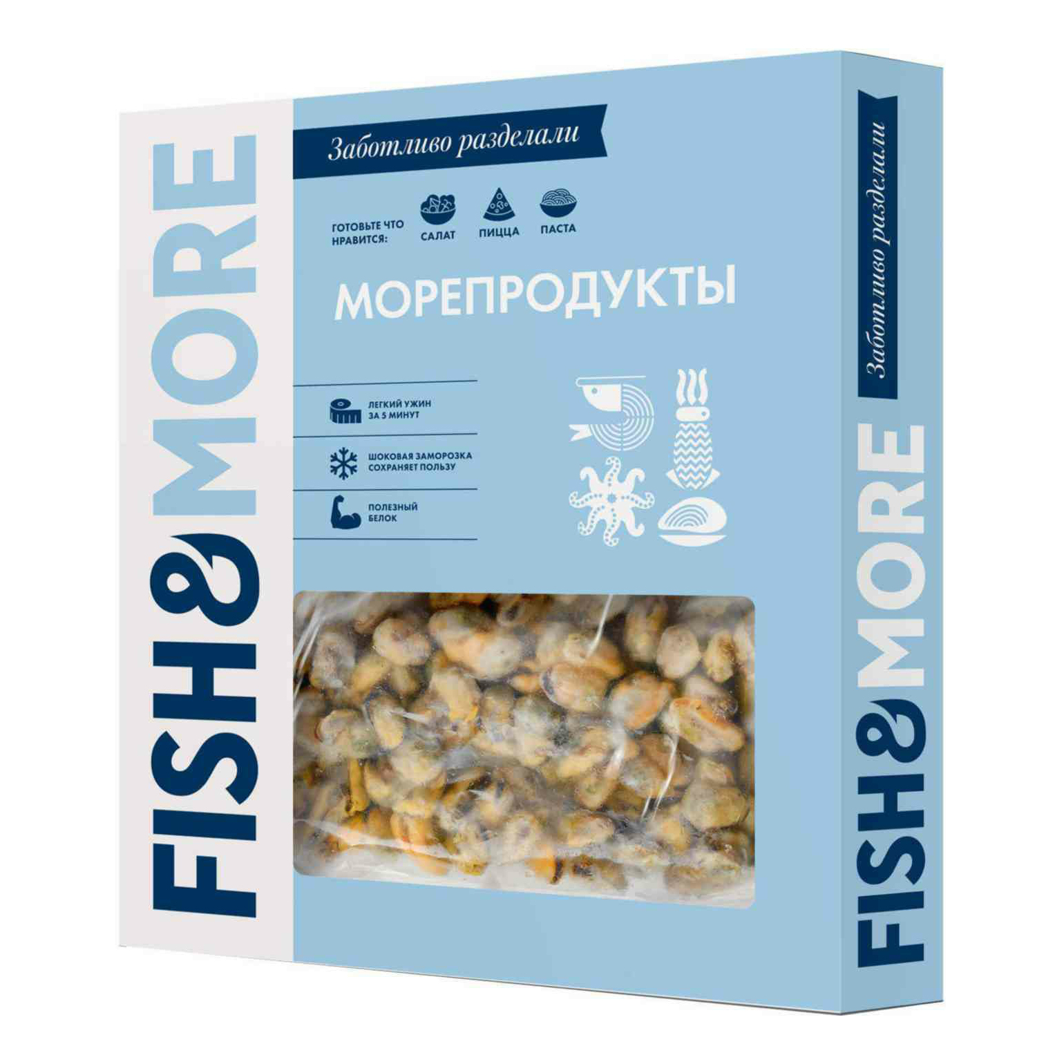 

Мидии Fish&More замороженные 300 г