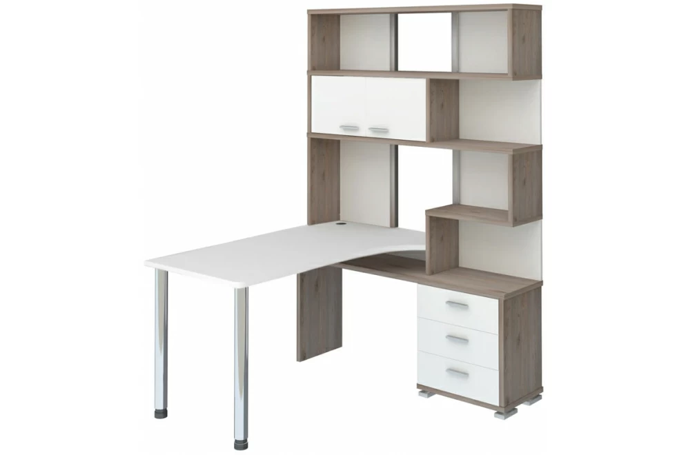 

Стол компьютерный Мэрдэс СР-420-130, nelson-white pearl-nelson
