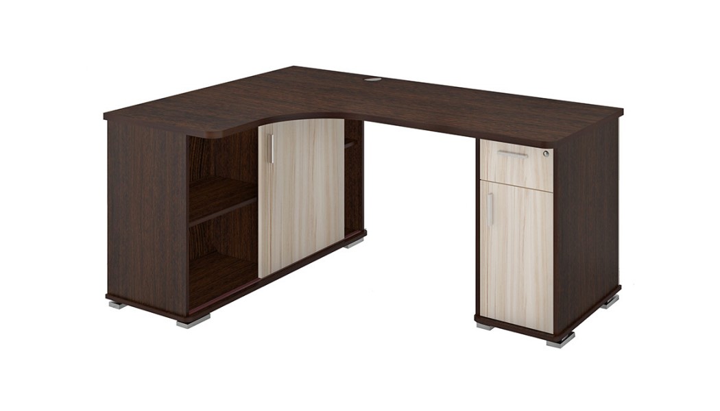 

Стол компьютерный Мэрдэс СР-160М ВКВ-Лев wenge-caramel-wenge