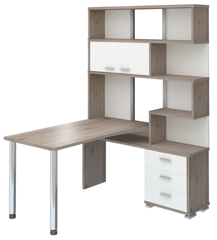 

Стол компьютерный Мэрдэс СР-420-150, nelson-white pearl-nelson