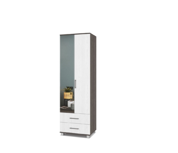 

Шкаф 600 полки с ящиками и зеркалом Кана К-23 Анкор темный/Анкор светлый, Коричневый, Шкаф 600 полки с ящиками и зеркалом Кана К-23