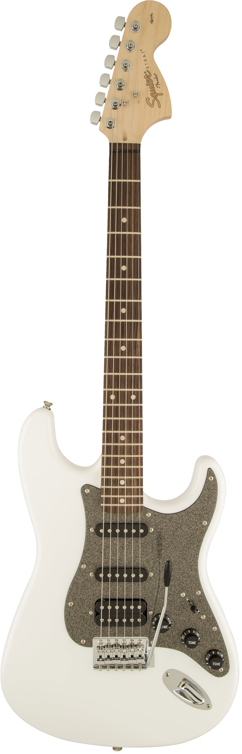 Электрогитара FENDER SQUIER AFFINITY STRATOCASTER HSS LRL OLYMPIC WHITE