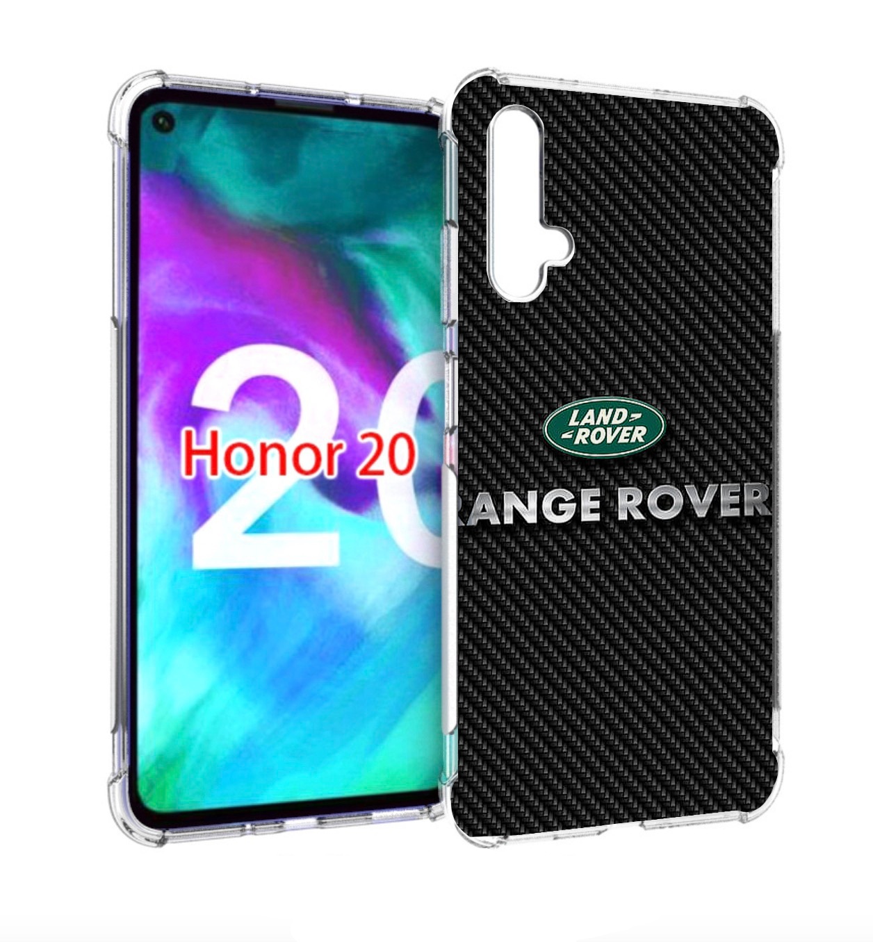 

Чехол бампер MyPads land rover ленд ровер 2 для Honor 20, Прозрачный, Tocco