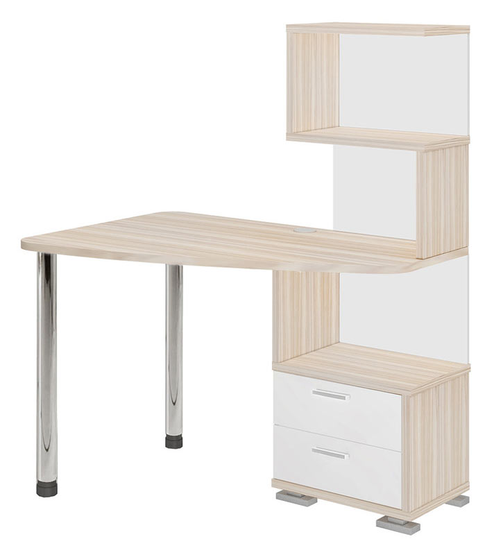

Стол компьютерный Мэрдэс СКМ-60 КБЕ-ЛЕВ caramel/white pearl