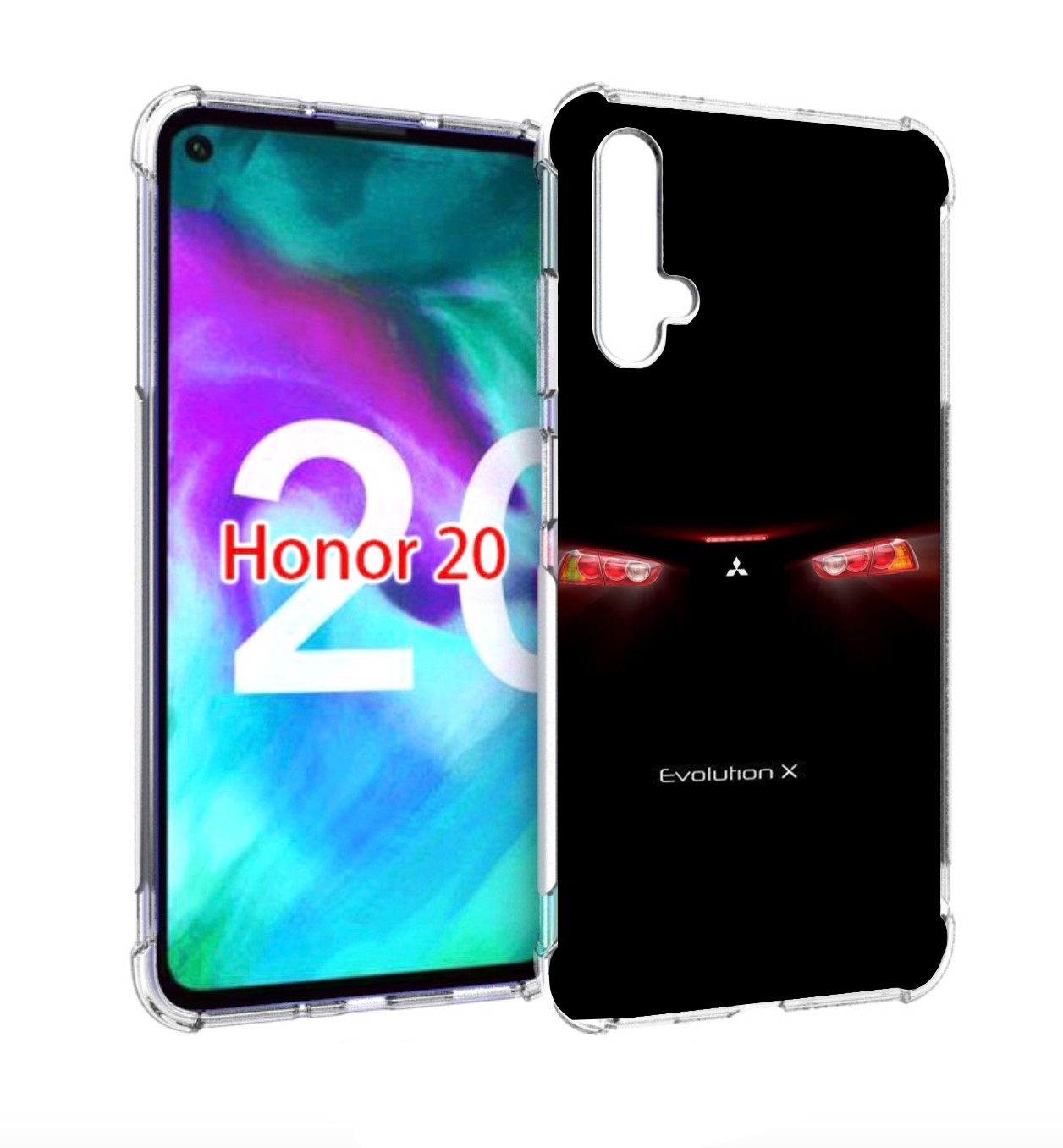 

Чехол бампер MyPads mitsubishi-мицубиси-1 для Honor 20 Honor, Прозрачный, Tocco