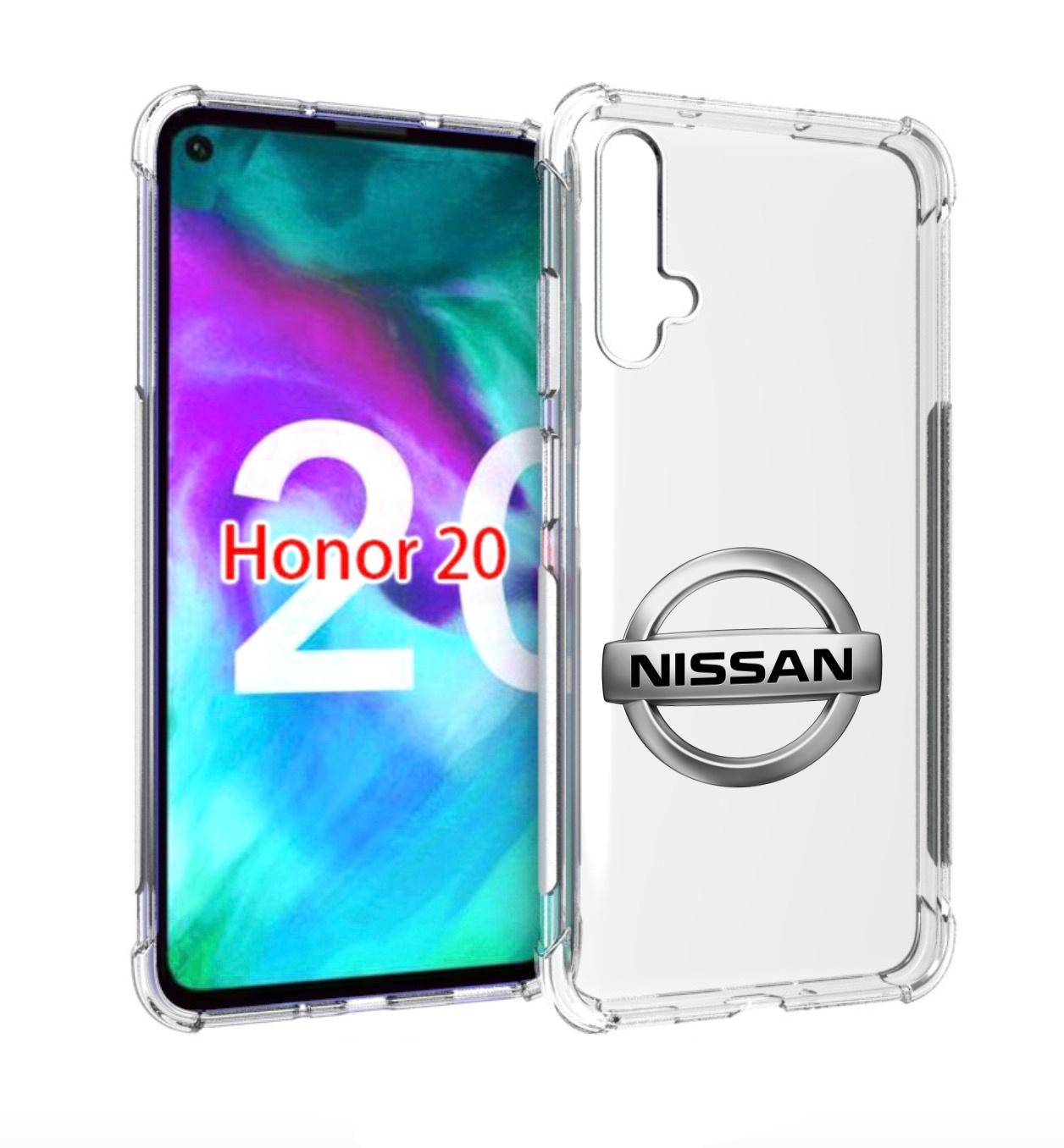 

Чехол бампер MyPads nissan-ниссан-3 мужской для Honor 20, Прозрачный, Tocco