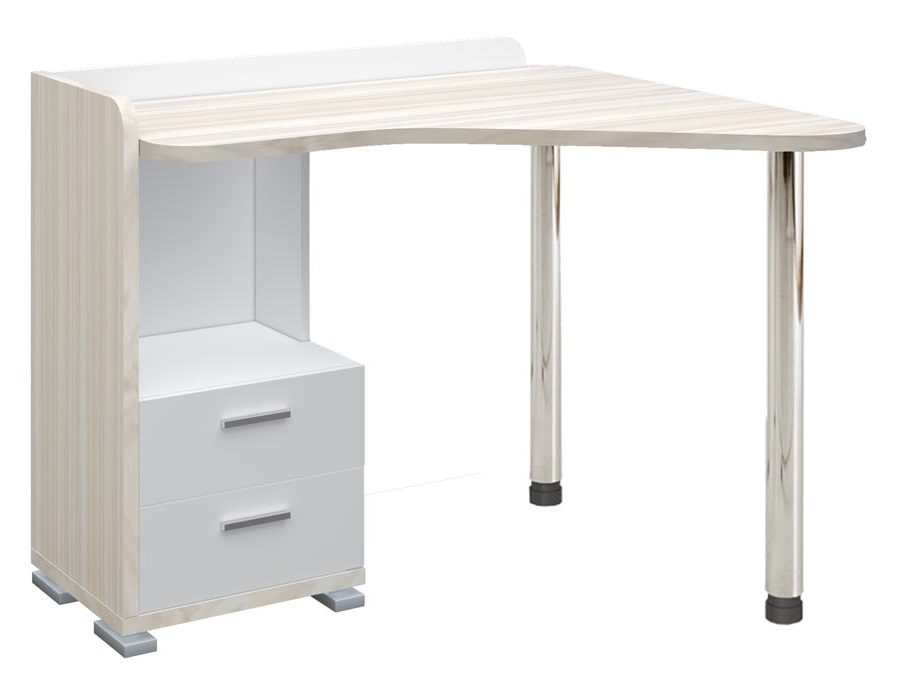 

Стол компьютерный Мэрдэс СКМ-55 КБЕ-ПРАВ caramel/white pearl