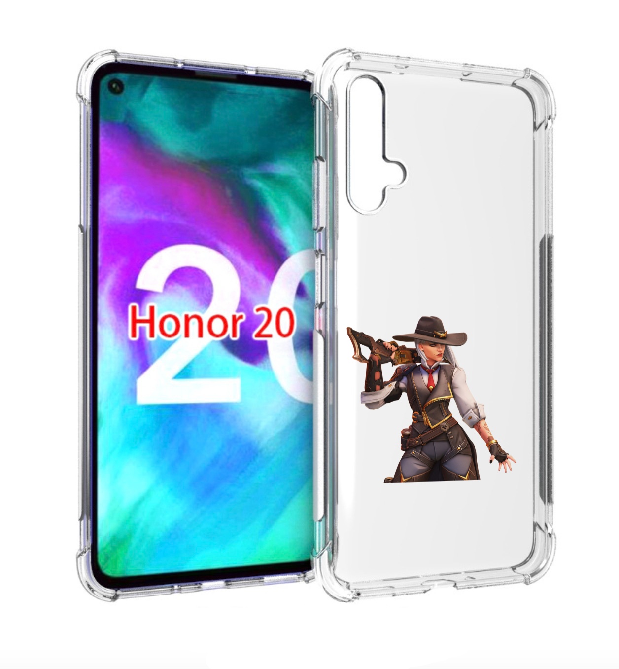 

Чехол бампер MyPads overwatch для Honor 20, Прозрачный, Tocco