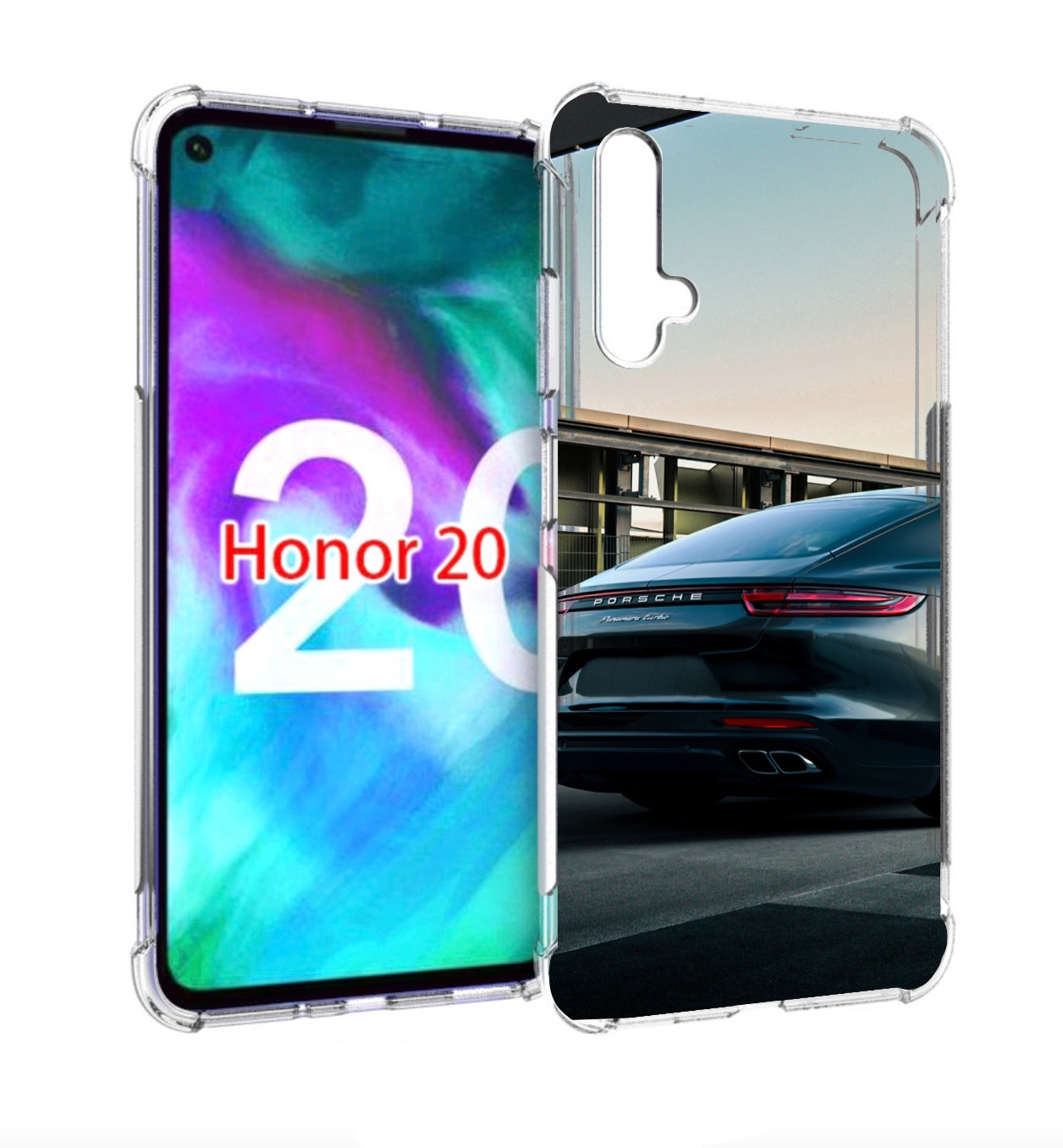 

Чехол бампер MyPads porsche порш 4 для Honor 20, Прозрачный, Tocco