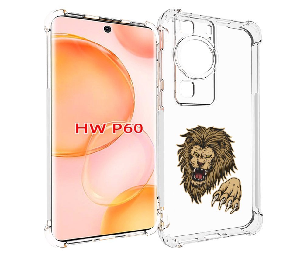 

Чехол MyPads Лев-завоеватель мужской для Huawei P60, Tocco
